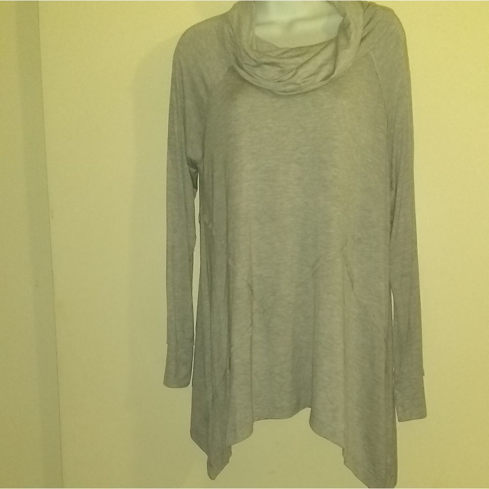 Verve Ami Knit Cowl Neck Tunic Top